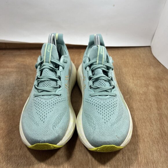 Asics Gel-Nimbus 26 Womens Size 7.5 Green Gold Athletic Running Shoes Sneakers - Picture 2 of 9